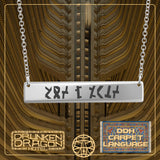 DDH Language Necklace, Sterling Silver
