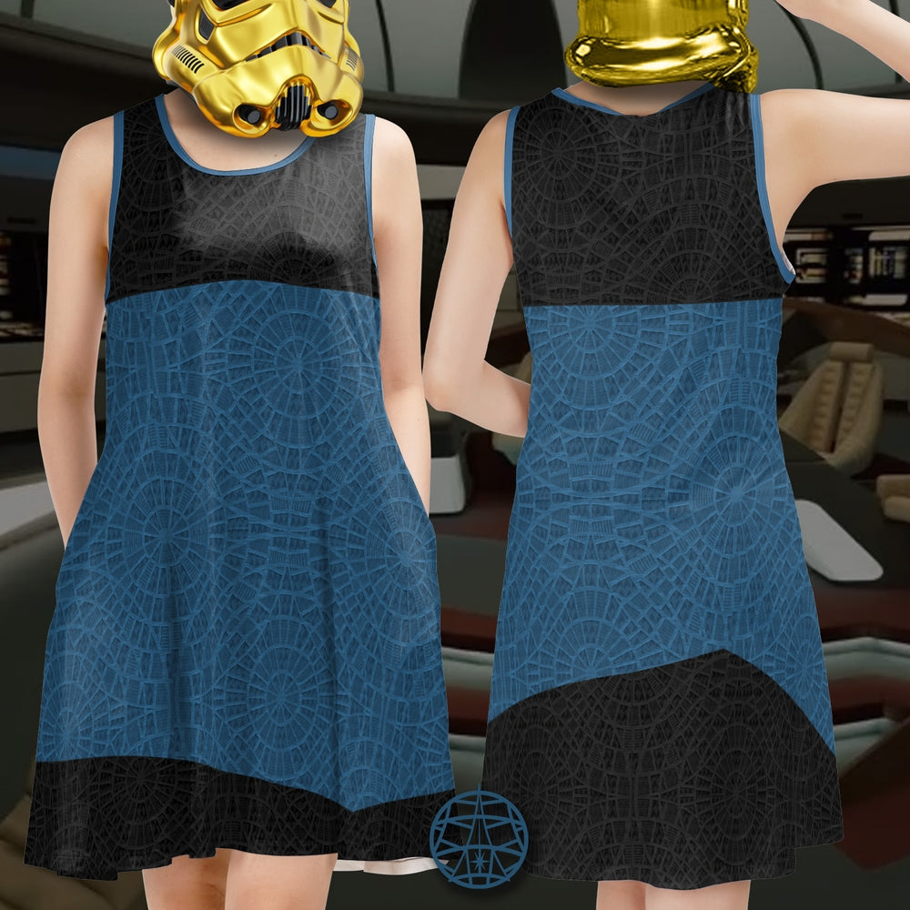 Star Trek Blue Carpet Sleeveless Dress w. Pockets (ETA 3 weeks)