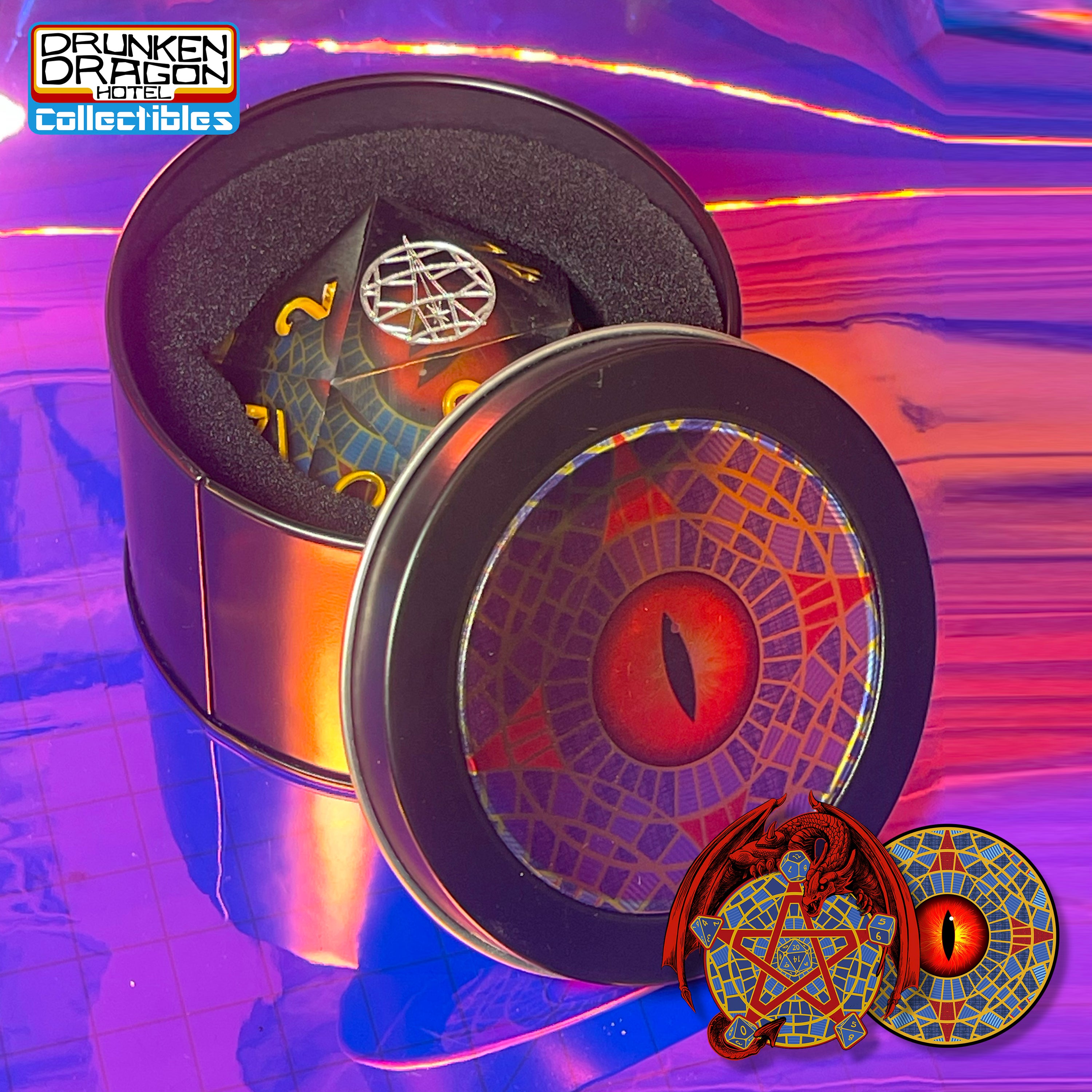 Giant 55mm D20 Moving Marriott Carpet Eye DnD Dice