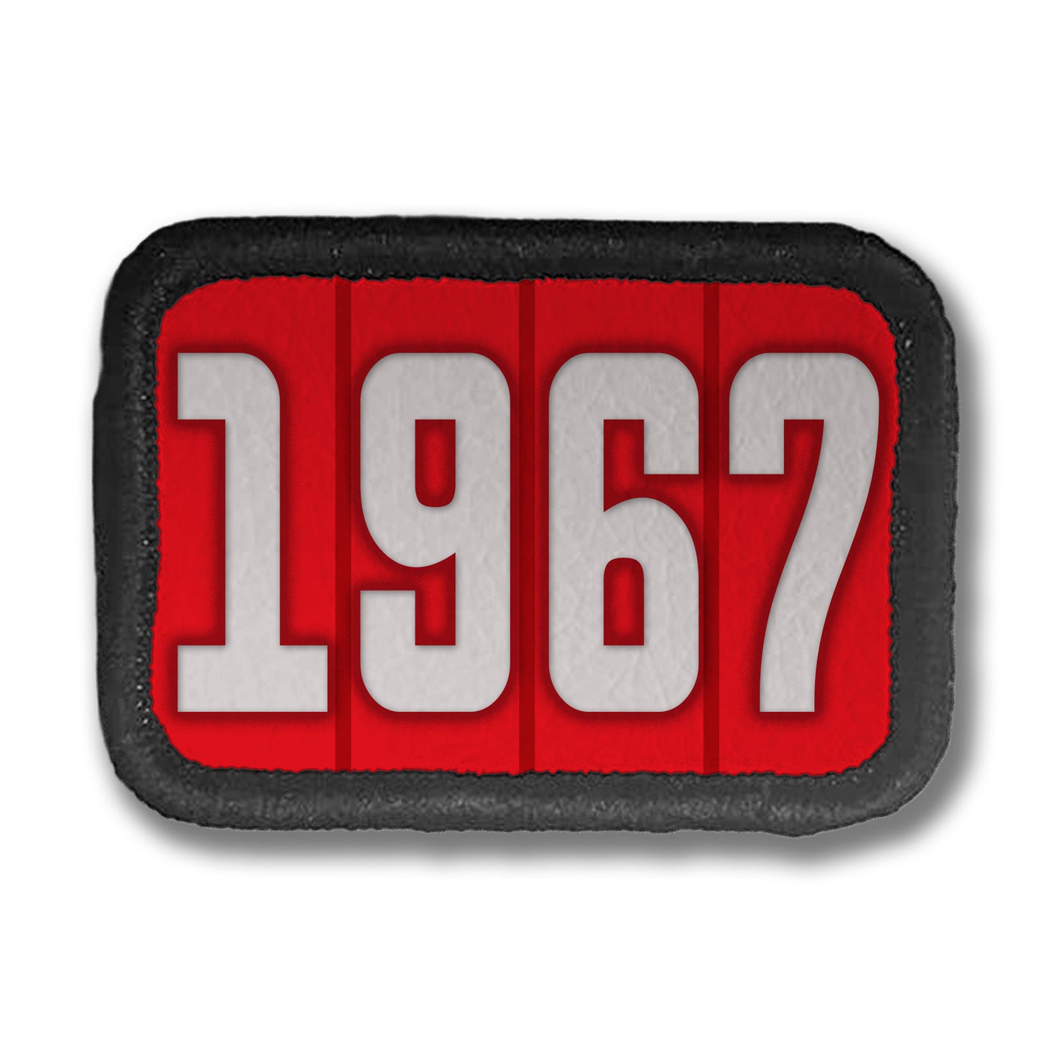 Years Red DDH Con Merit Badges – 1.5” Rectangle Velcro