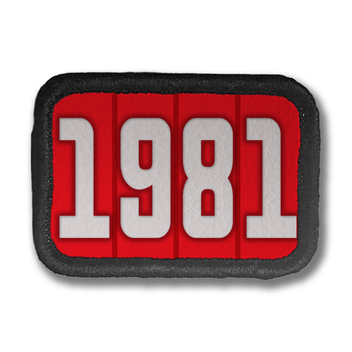 Years Red DDH Con Merit Badges – 1.5” Rectangle Velcro