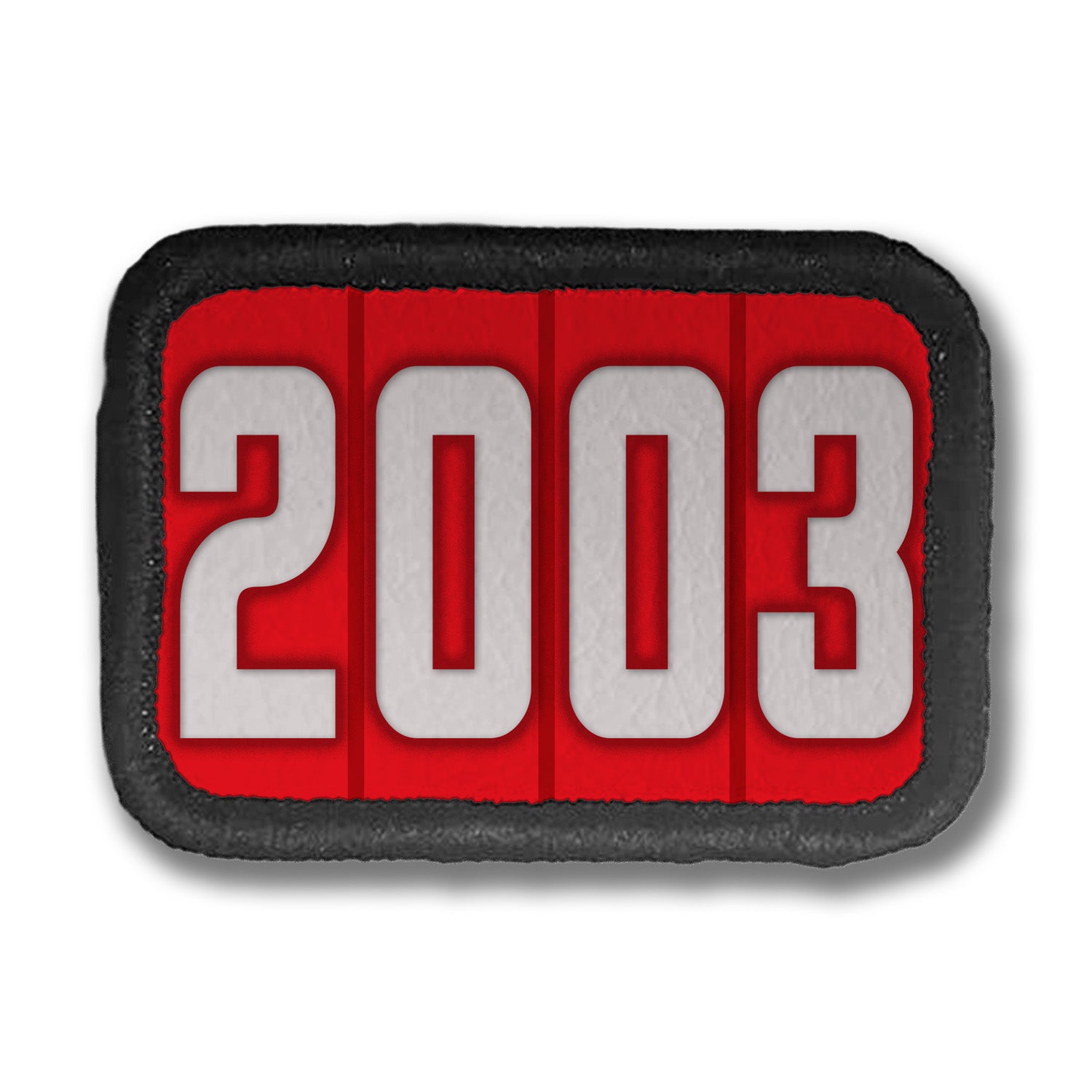 Years Red DDH Con Merit Badges – 1.5” Rectangle Velcro