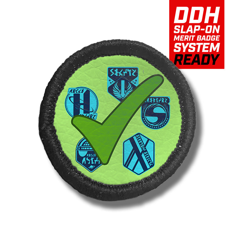 DDH Con Merit Badges – 1.5” Round Velcro