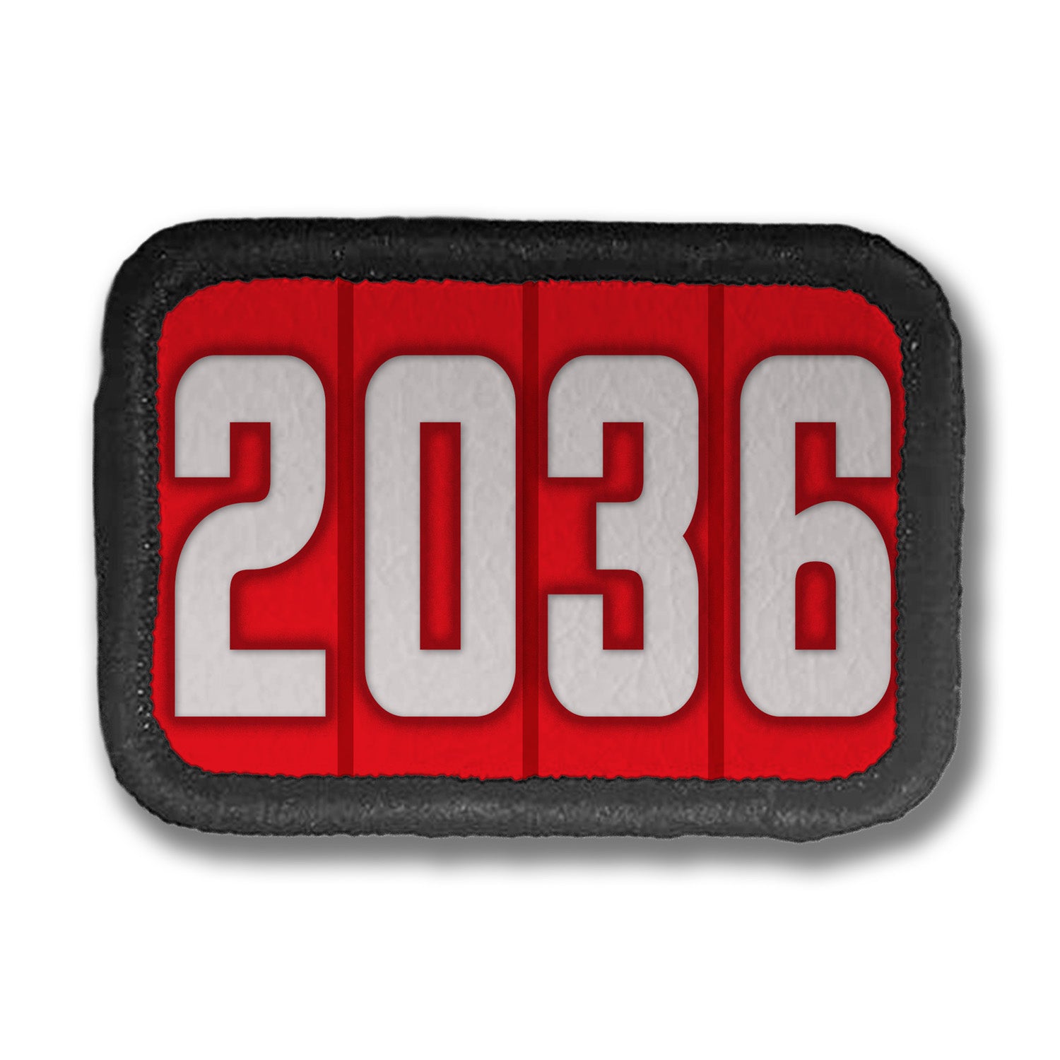 Years Red DDH Con Merit Badges – 1.5” Rectangle Velcro