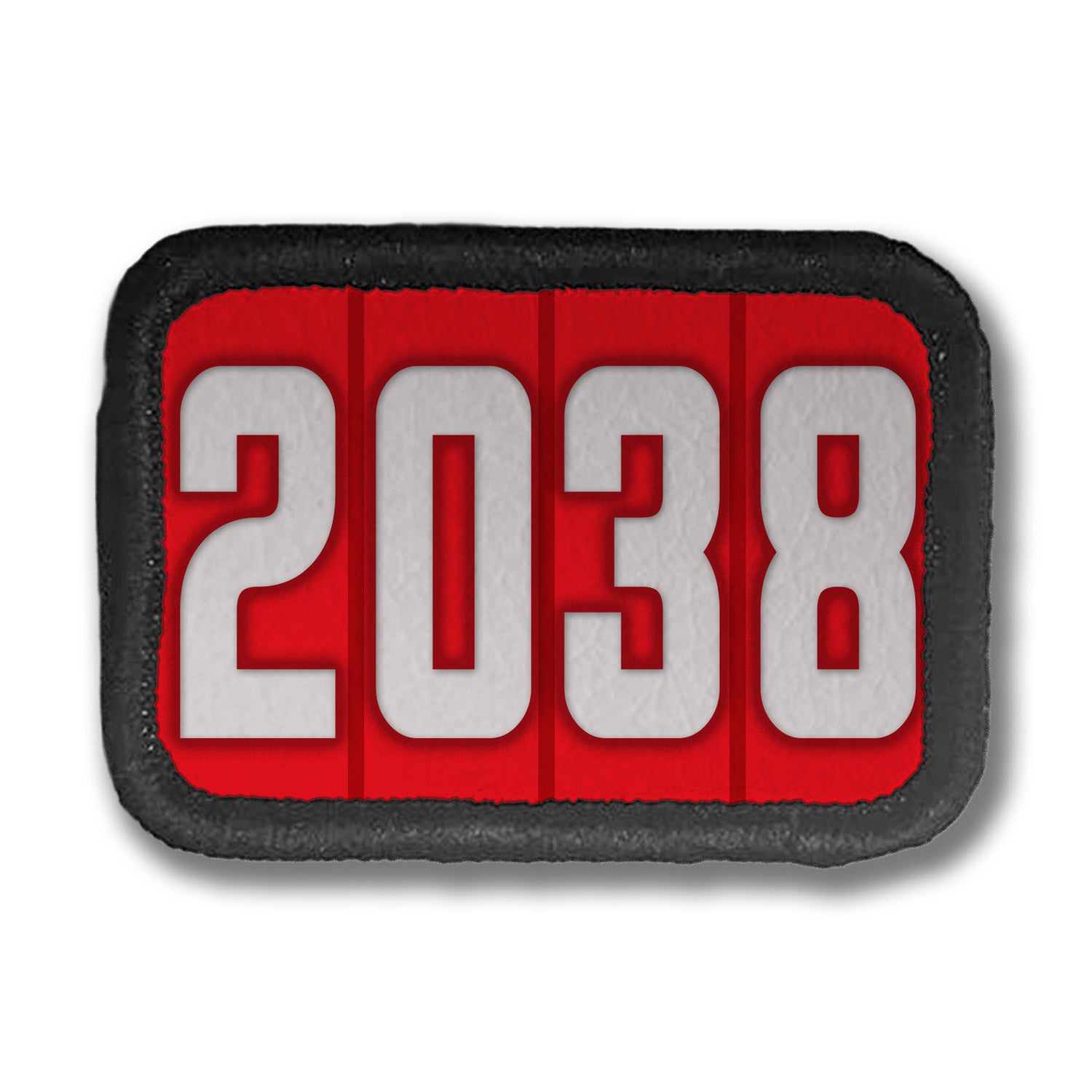 Years Red DDH Con Merit Badges – 1.5” Rectangle Velcro