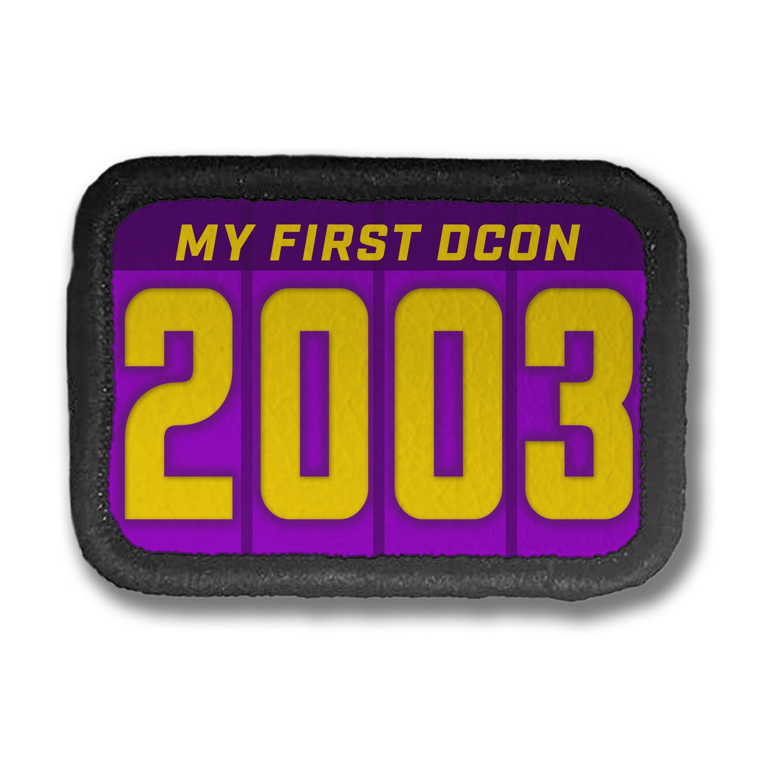 My First Year DDH Con Merit Badges – 1.5” Rectangle Velcro
