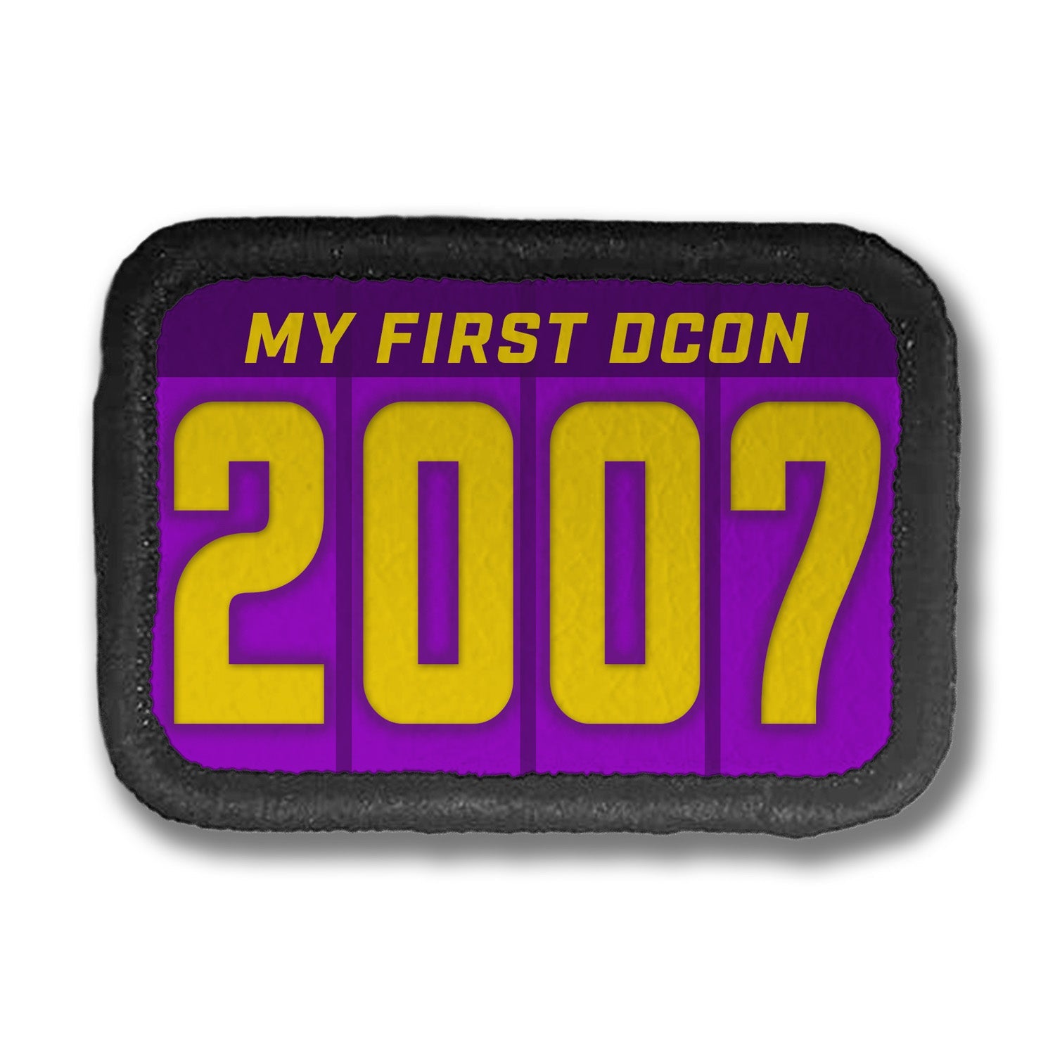 My First Year DDH Con Merit Badges – 1.5” Rectangle Velcro