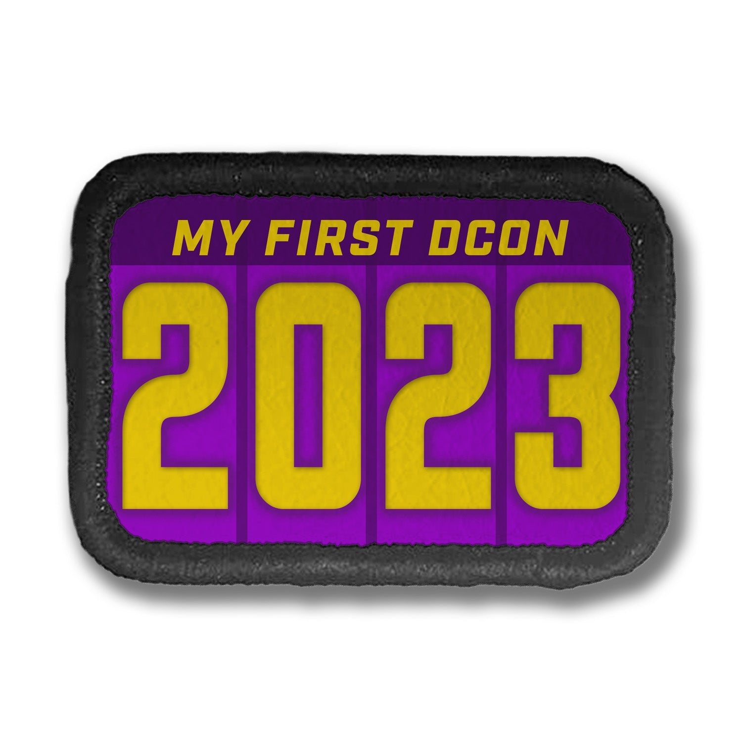 My First Year DDH Con Merit Badges – 1.5” Rectangle Velcro