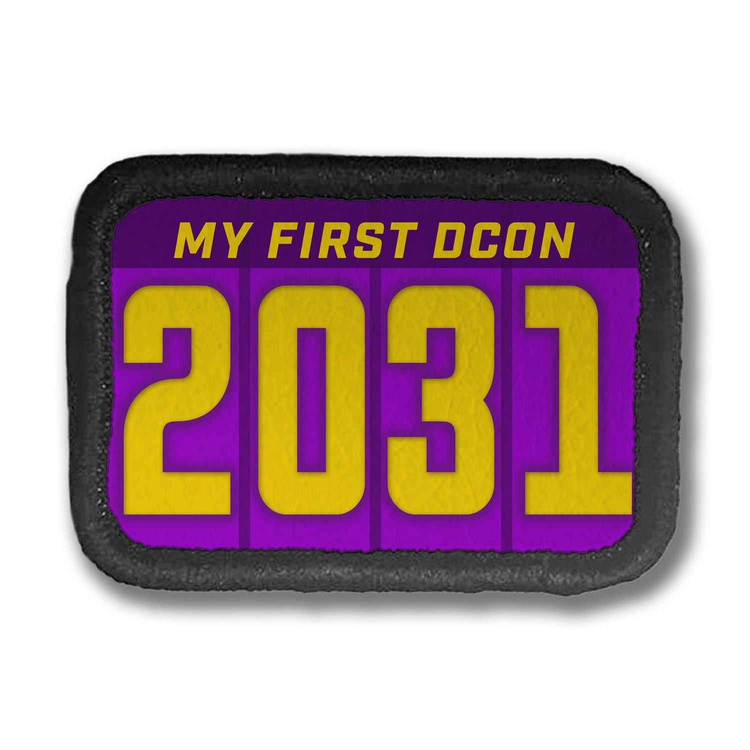 My First Year DDH Con Merit Badges – 1.5” Rectangle Velcro