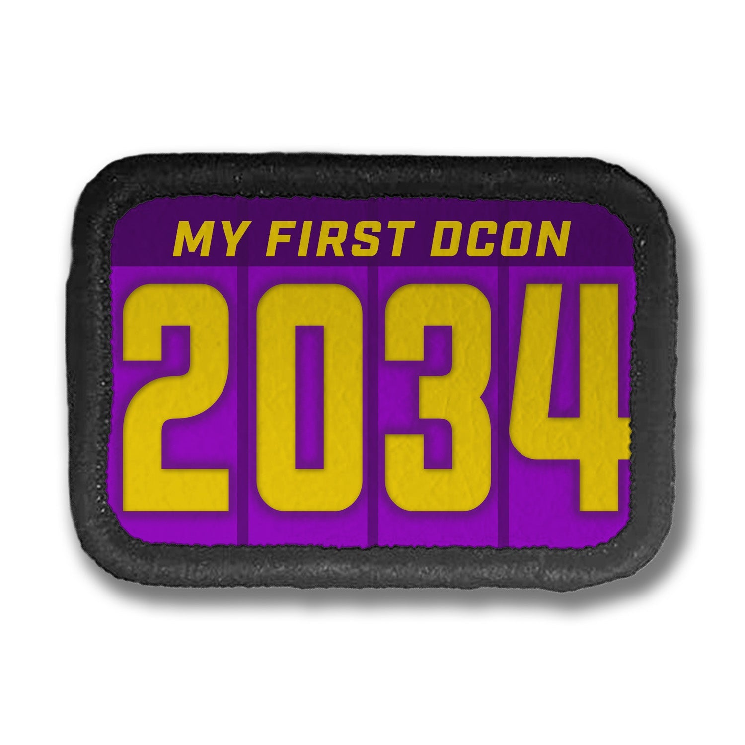 My First Year DDH Con Merit Badges – 1.5” Rectangle Velcro