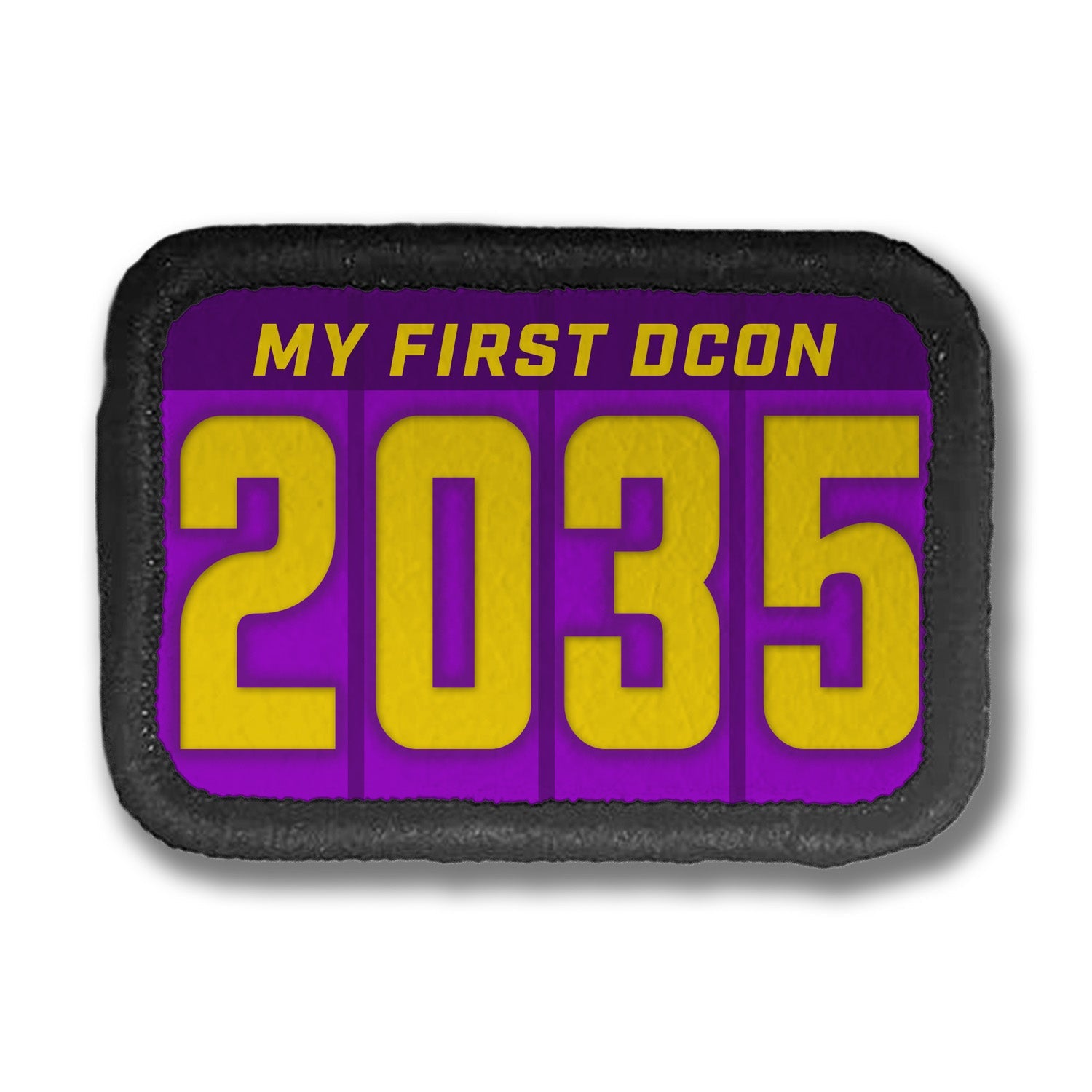 My First Year DDH Con Merit Badges – 1.5” Rectangle Velcro