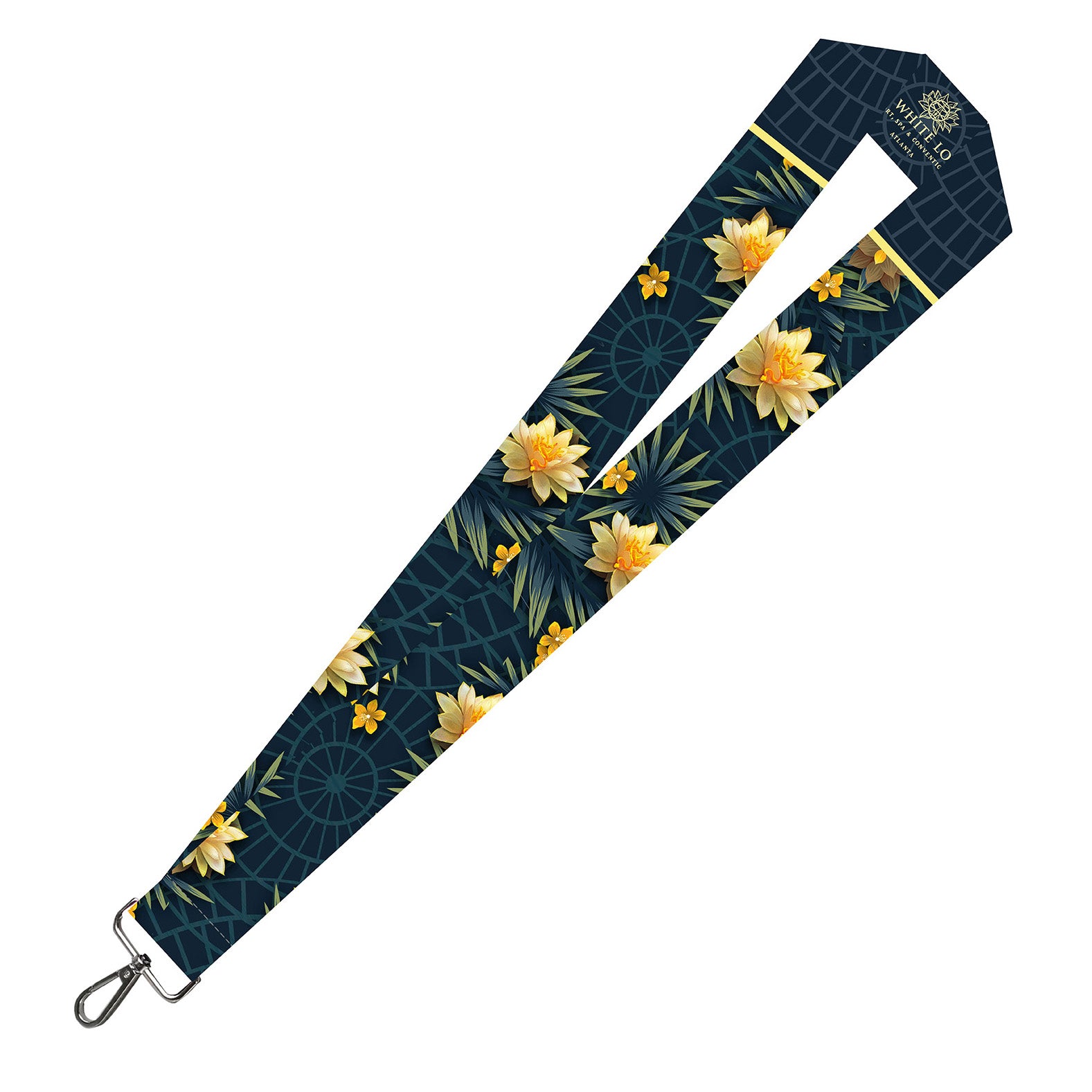 DDH White Lotus ATL Lanyard 1.5"