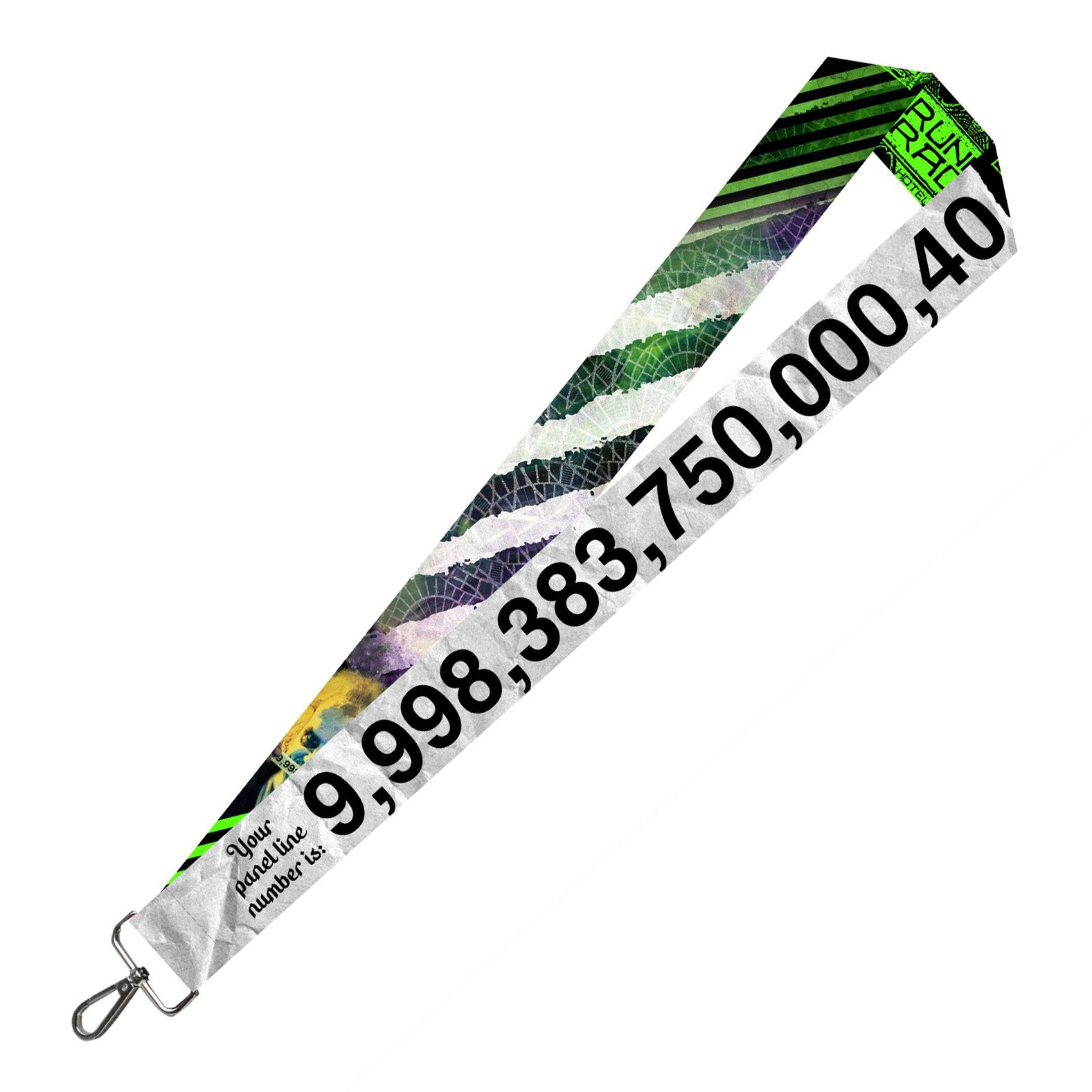 Beetlejuice Panel Line Number Lanyard