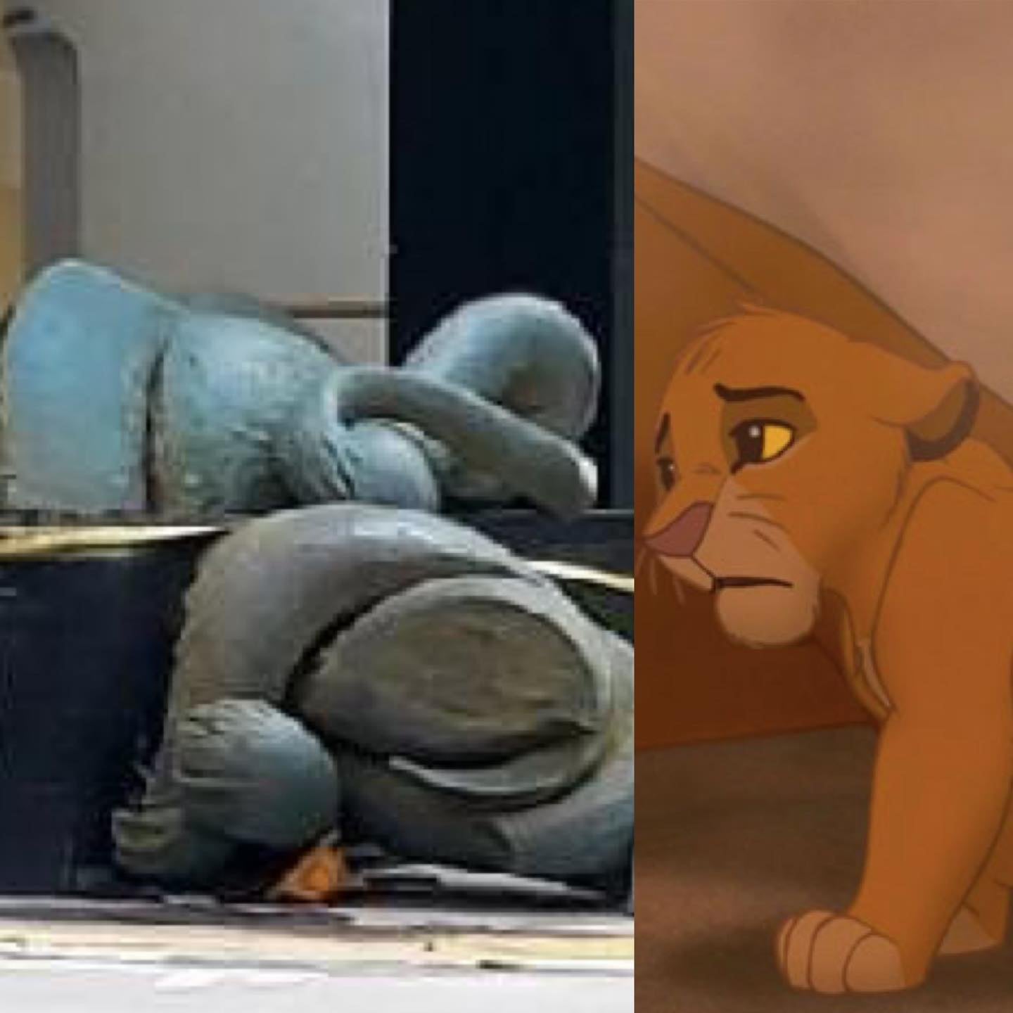 Marriott Lion 2023 Lost Head Pin 1.8" Antique Silver