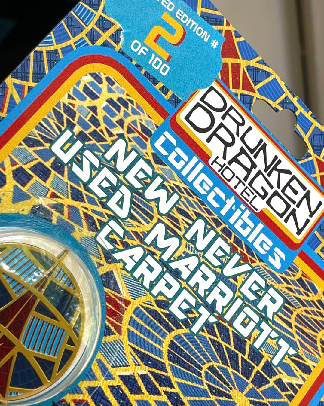 FRESH NEW Marriot Carpet with Coin! Artwork Signed