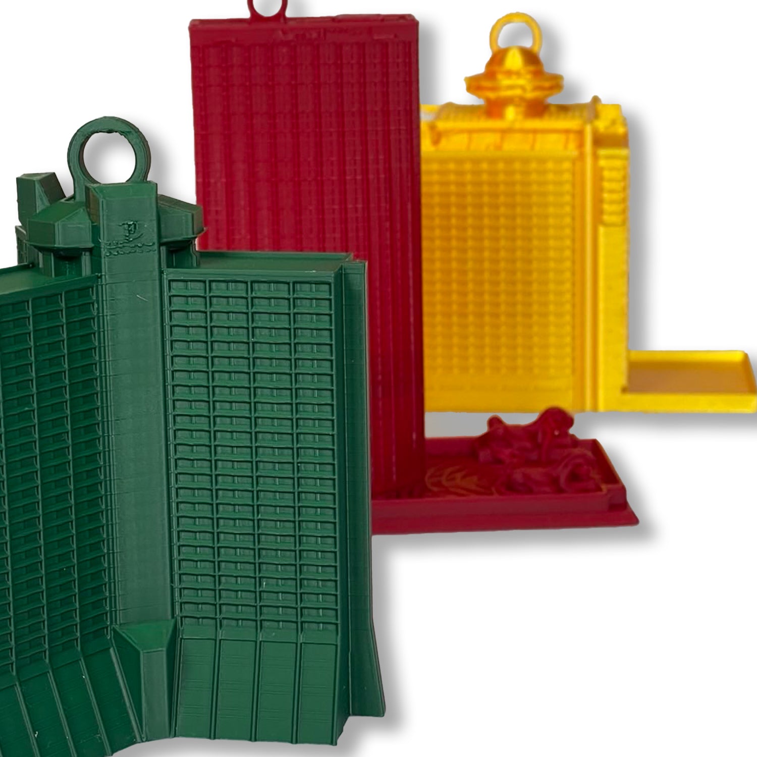 Tree Ornaments 3x Hilton, Hyatt and Marriott