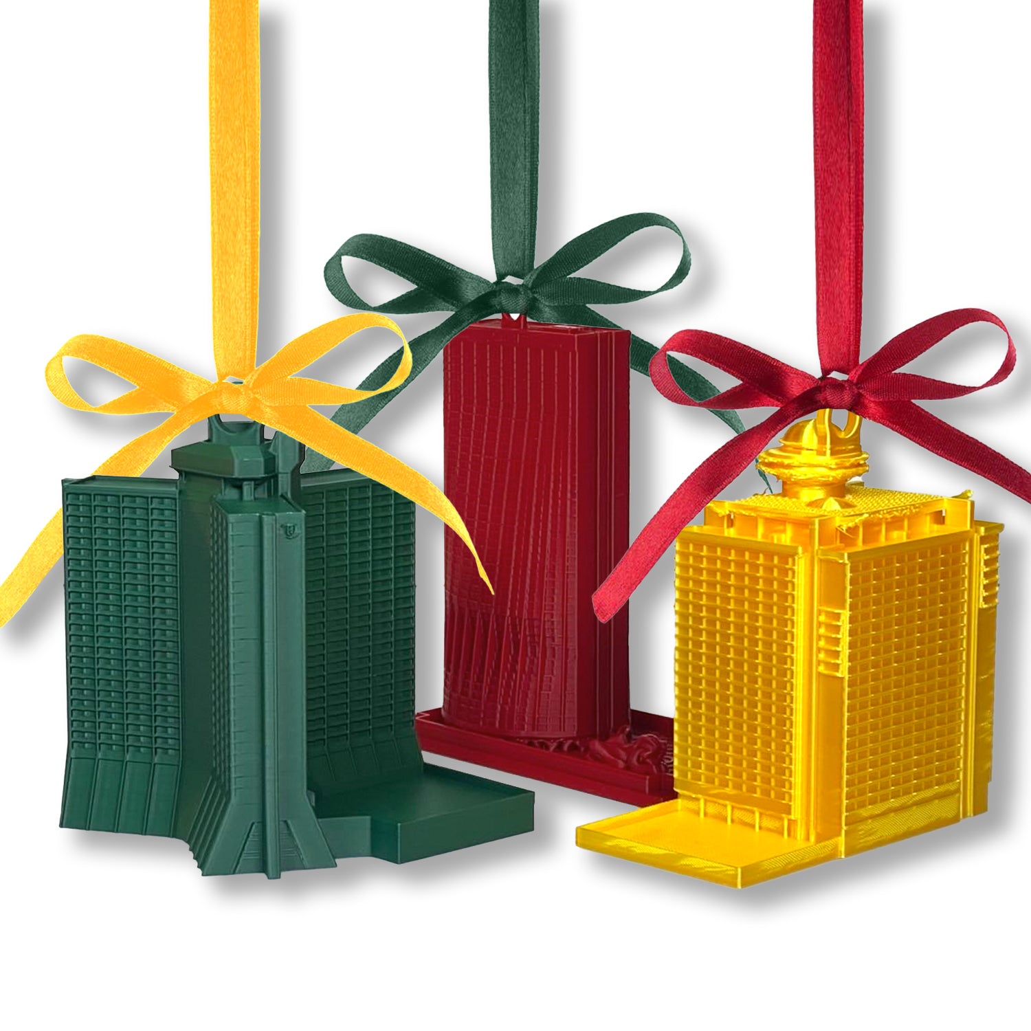 Tree Ornaments 3x Hilton, Hyatt and Marriott