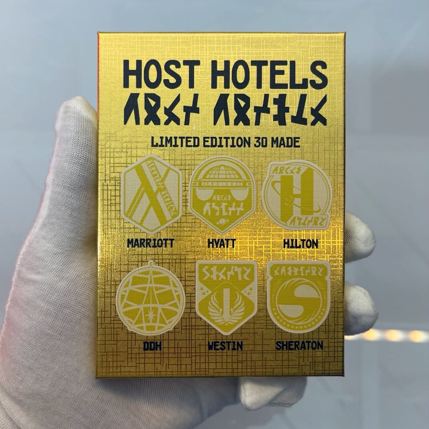 Set of 6 Host Hotel Pins GOLD ed.30 made