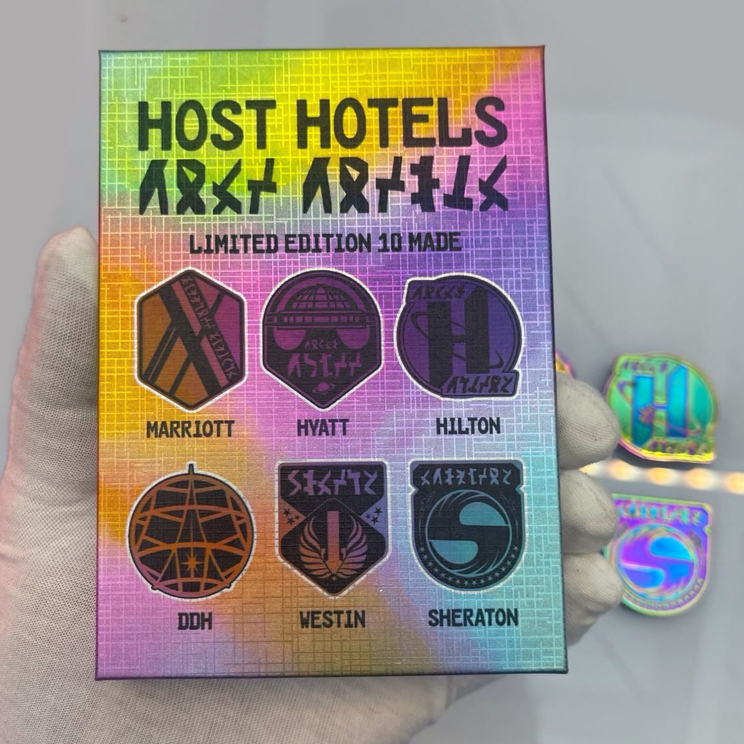 Set of 6 Host Hotel Pins RAINBOW ed.10 made