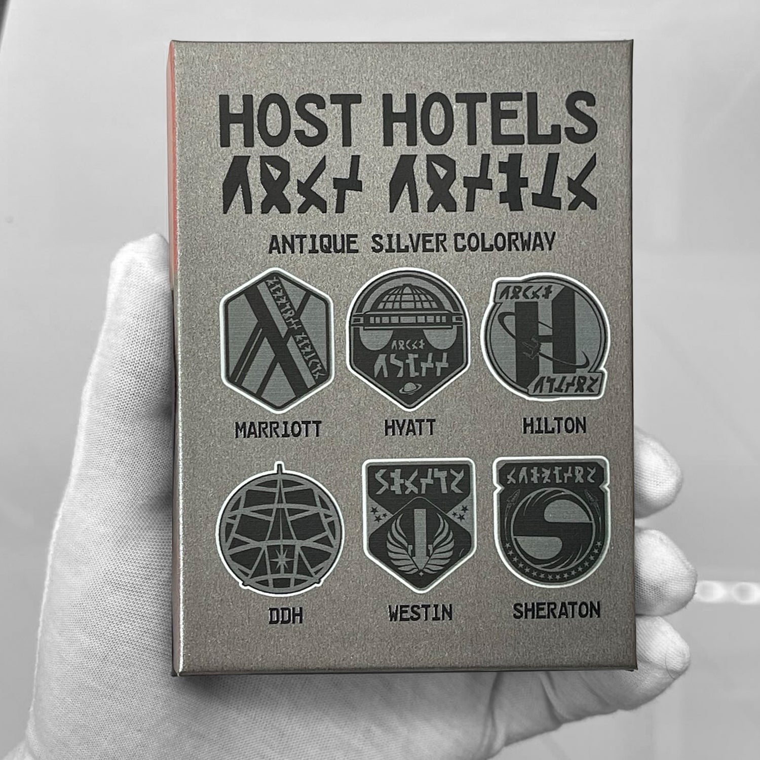 Set of 6 Host Hotel Pins Silver