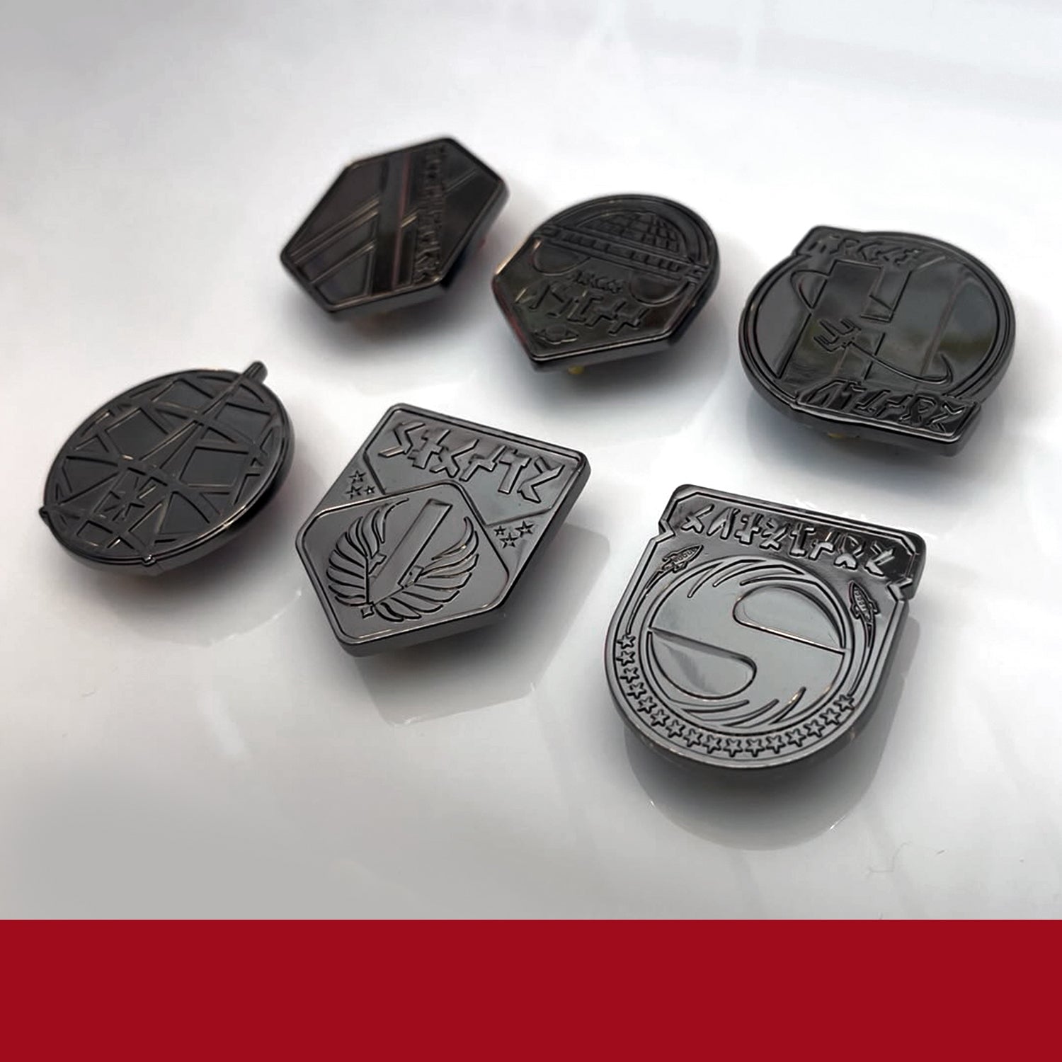 Set of 6 Host Hotel Pins BLACK ed.20 made