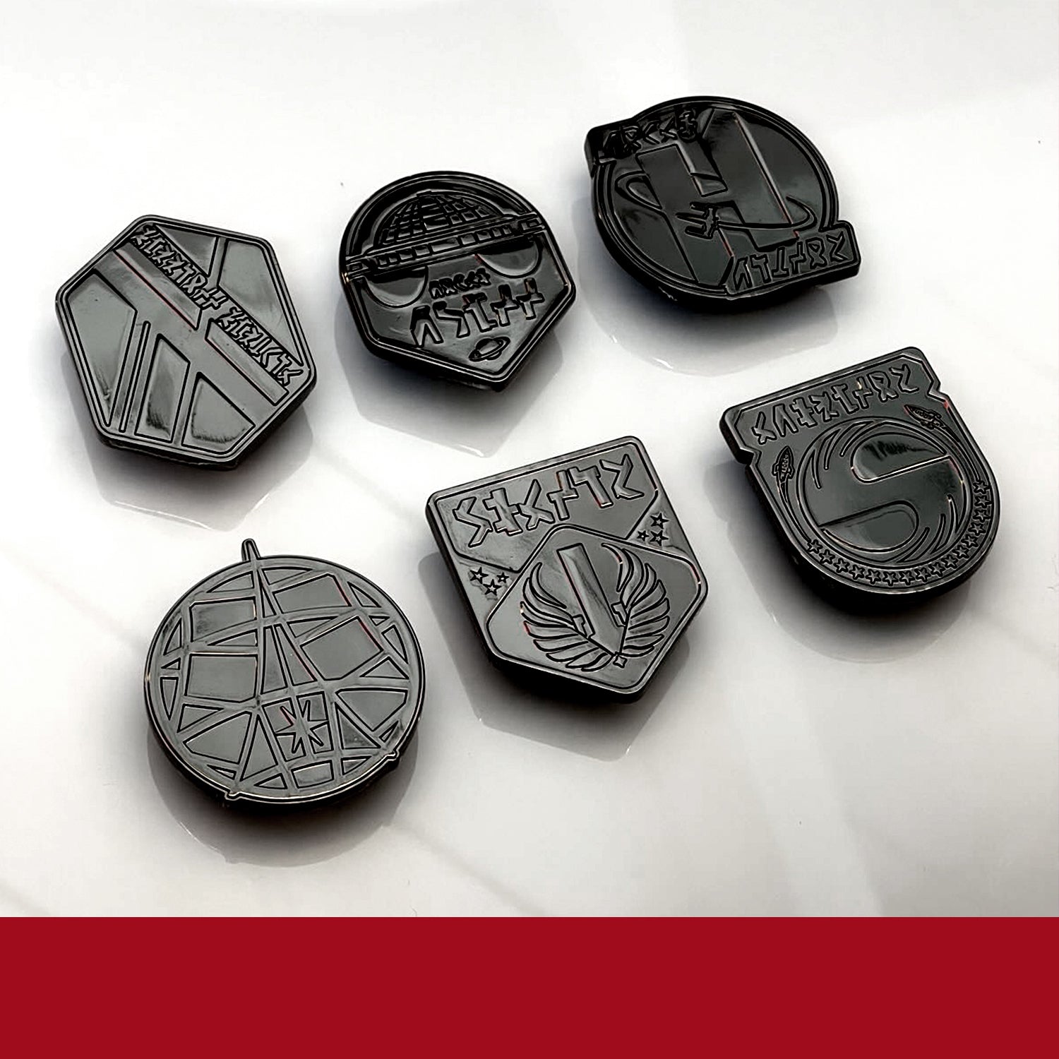 Set of 6 Host Hotel Pins BLACK ed.20 made