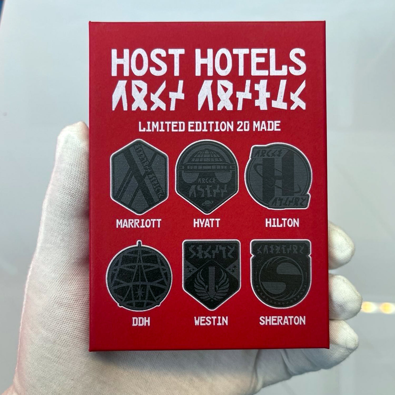 Set of 6 Host Hotel Pins BLACK ed.20 made