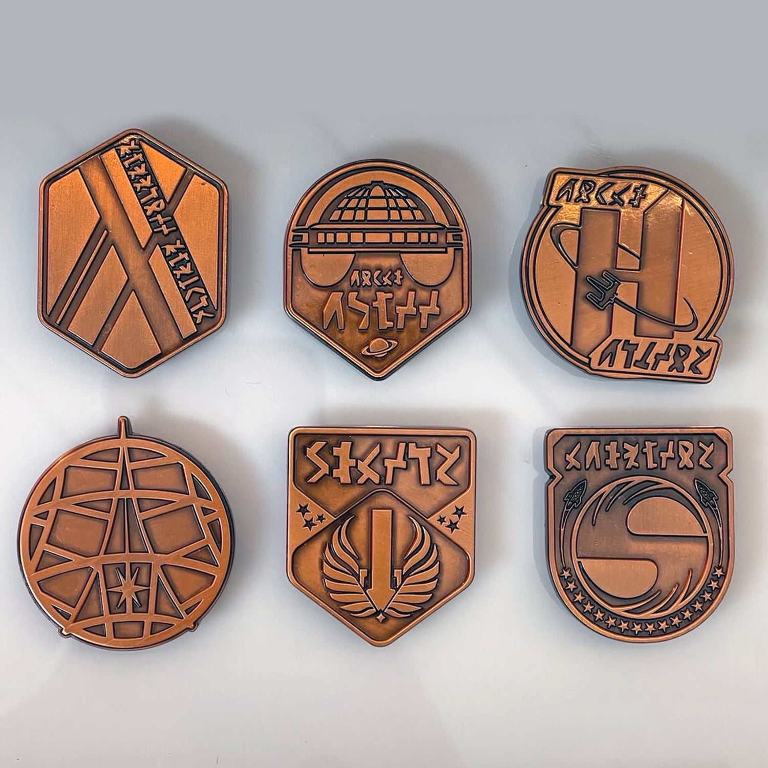 Set of 6 Host Hotel Pins Copper