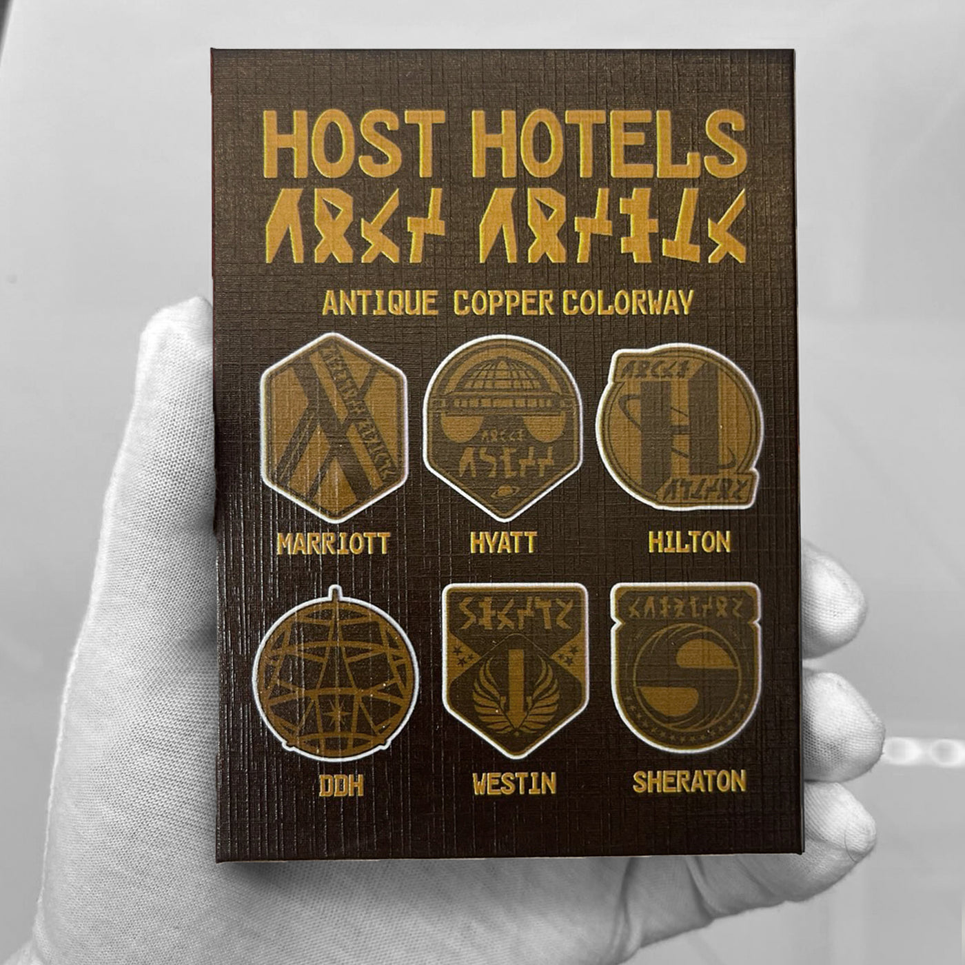 Set of 6 Host Hotel Pins Copper