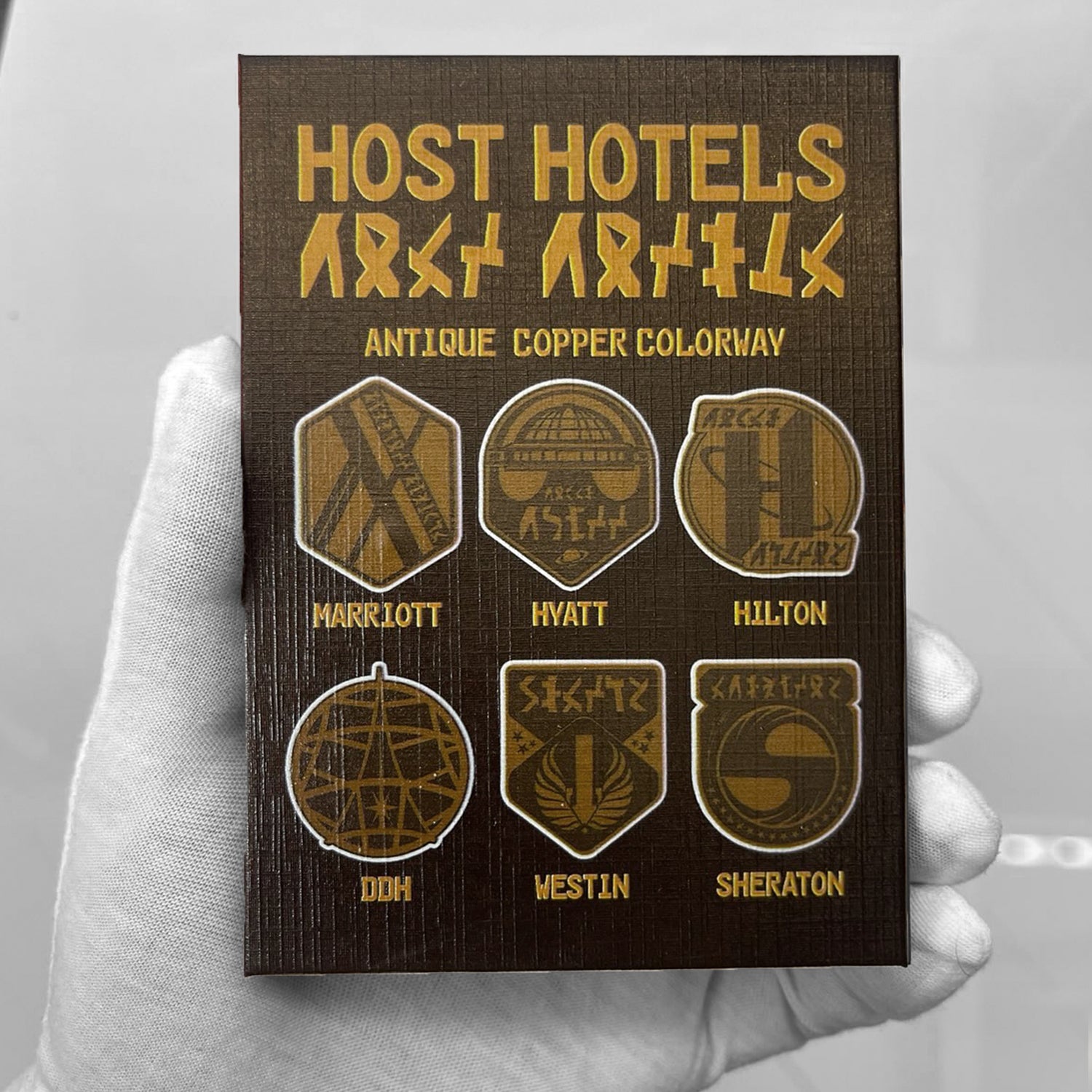 Set of 6 Host Hotel Pins Copper