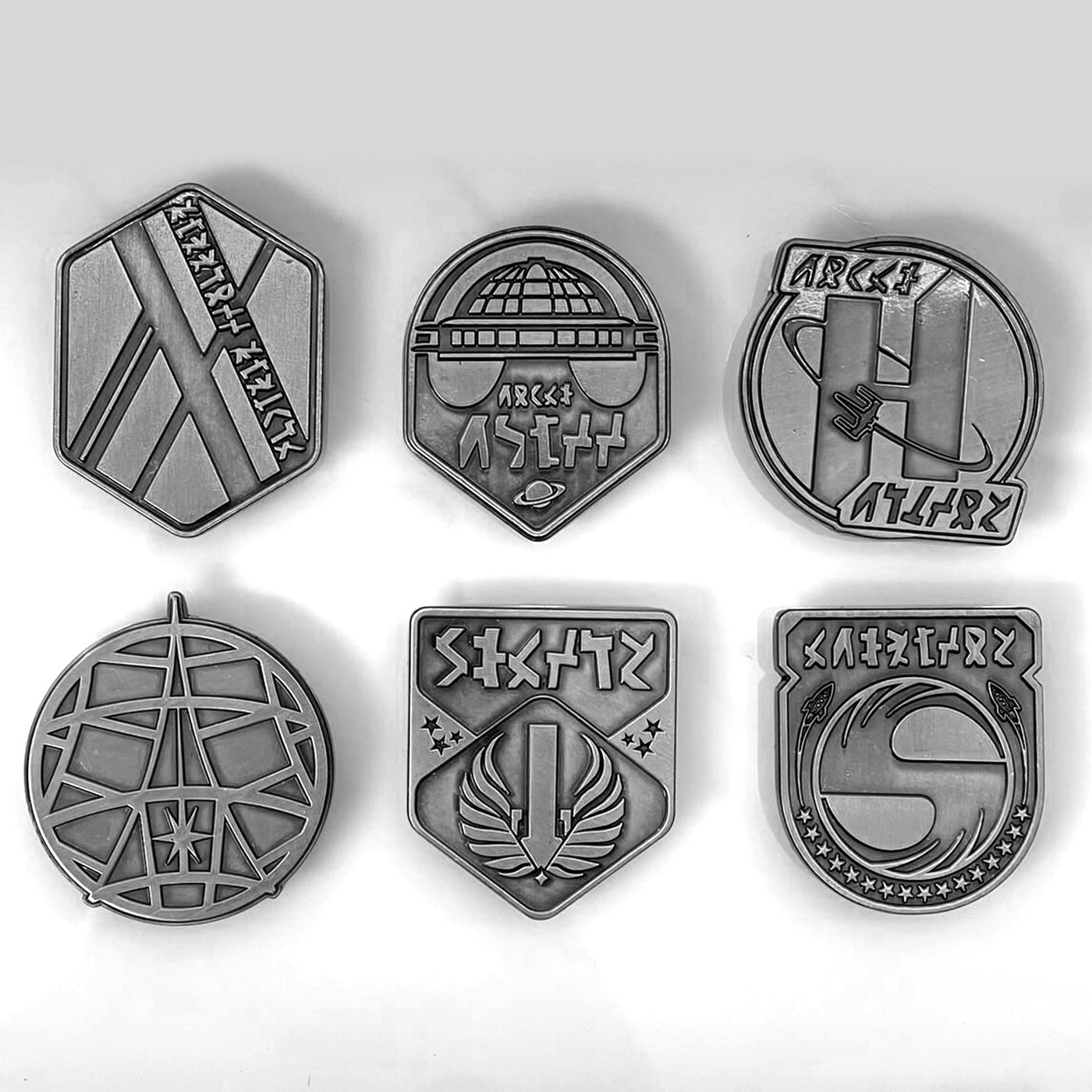Set of 6 Host Hotel Pins Silver