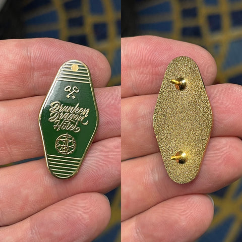 DDH Motel Logo Pin Green