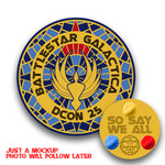 BSG Battlestar Galactica Carpet DDH DCON 1.5" Pin