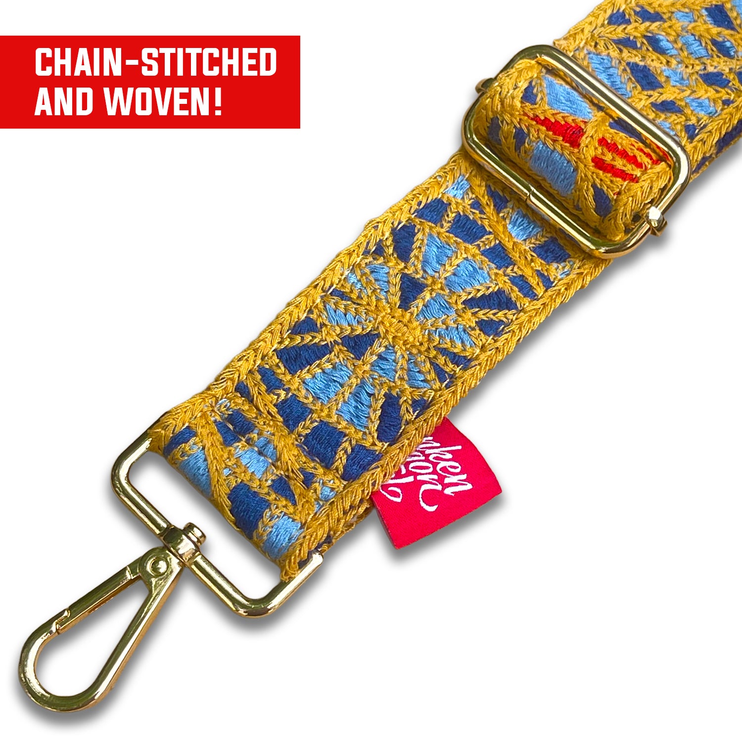 Premium Jacquard Woven Carpet Bag Strap – Limited Edition