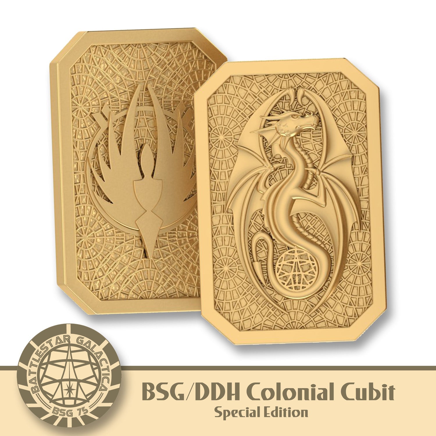 Battlestar Galactica 13th Colony DDH BSG Cubit Gold