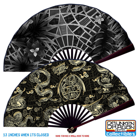 DDH Black Hand Fan Large