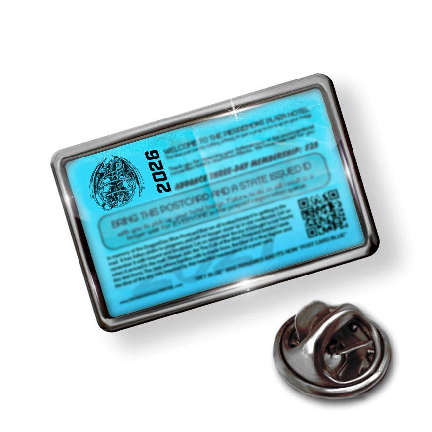 2026 Blue post card Pin 1"