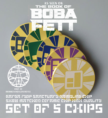 5x Book Of Bobba Fett Poker Chip Set (5PCS) star wars