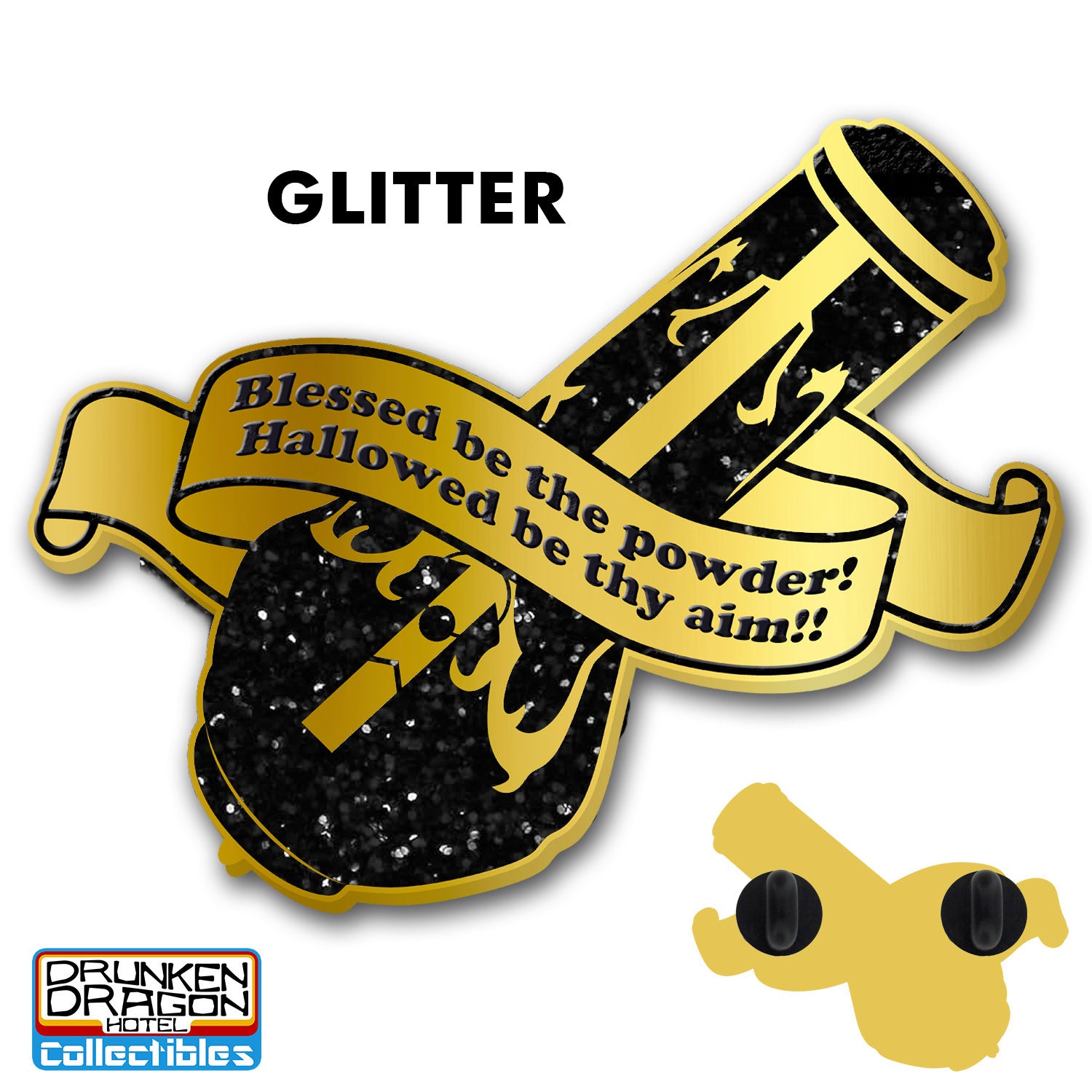 DCON CULT CANNON Glitter Pin 1.5" Edition 50PCS