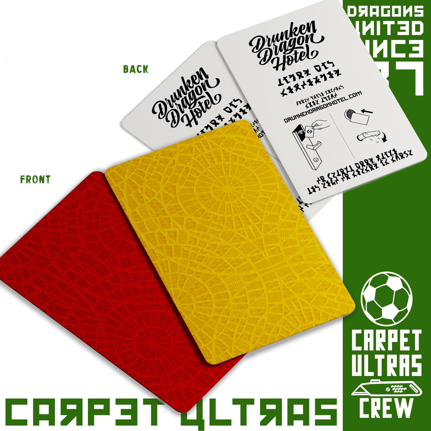 DDH Hotel room penalty cards as a set yellow/red