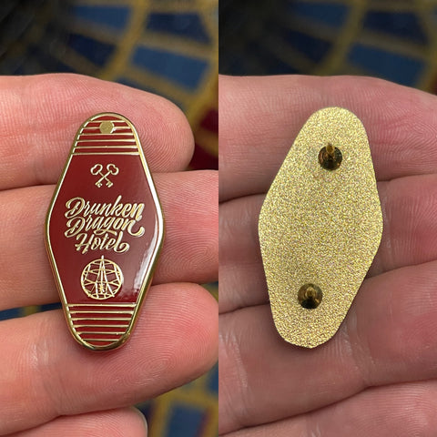 DDH Motel Logo Pin Red