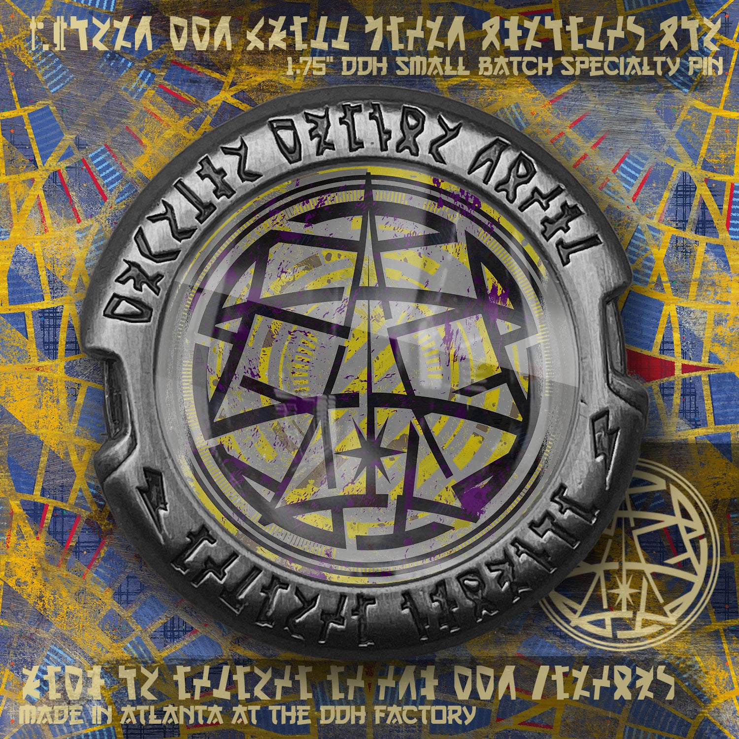 DDH Logo 2077 made Printed Pin