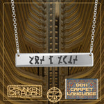 DDH Language Necklace, Sterling Silver