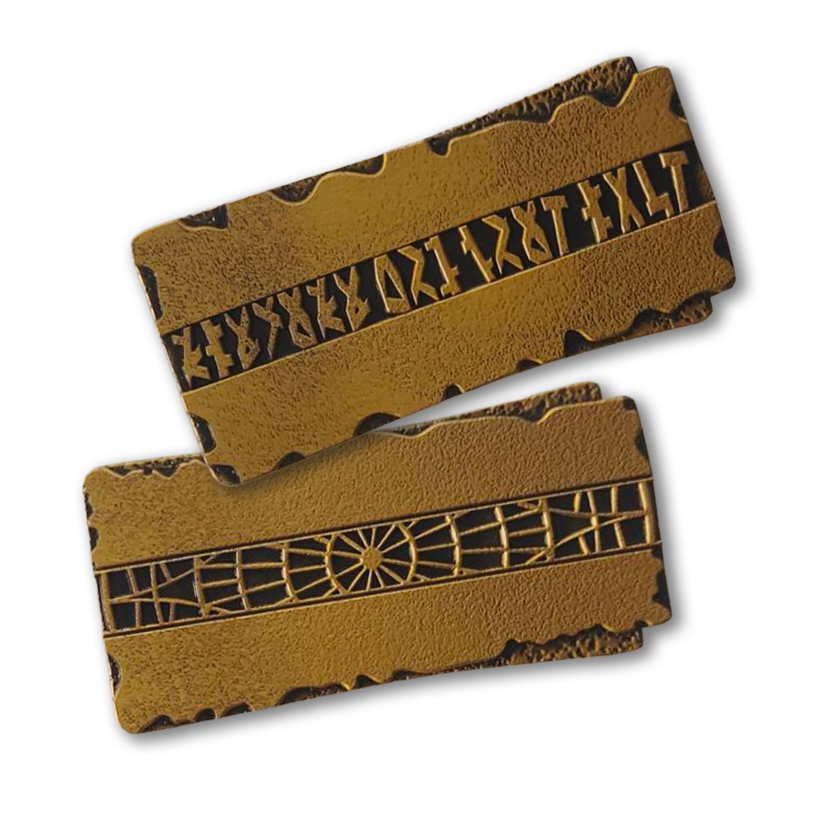 Carpet Pressed Old Gold Latinum Star Trek, Solid Metal 2.8"