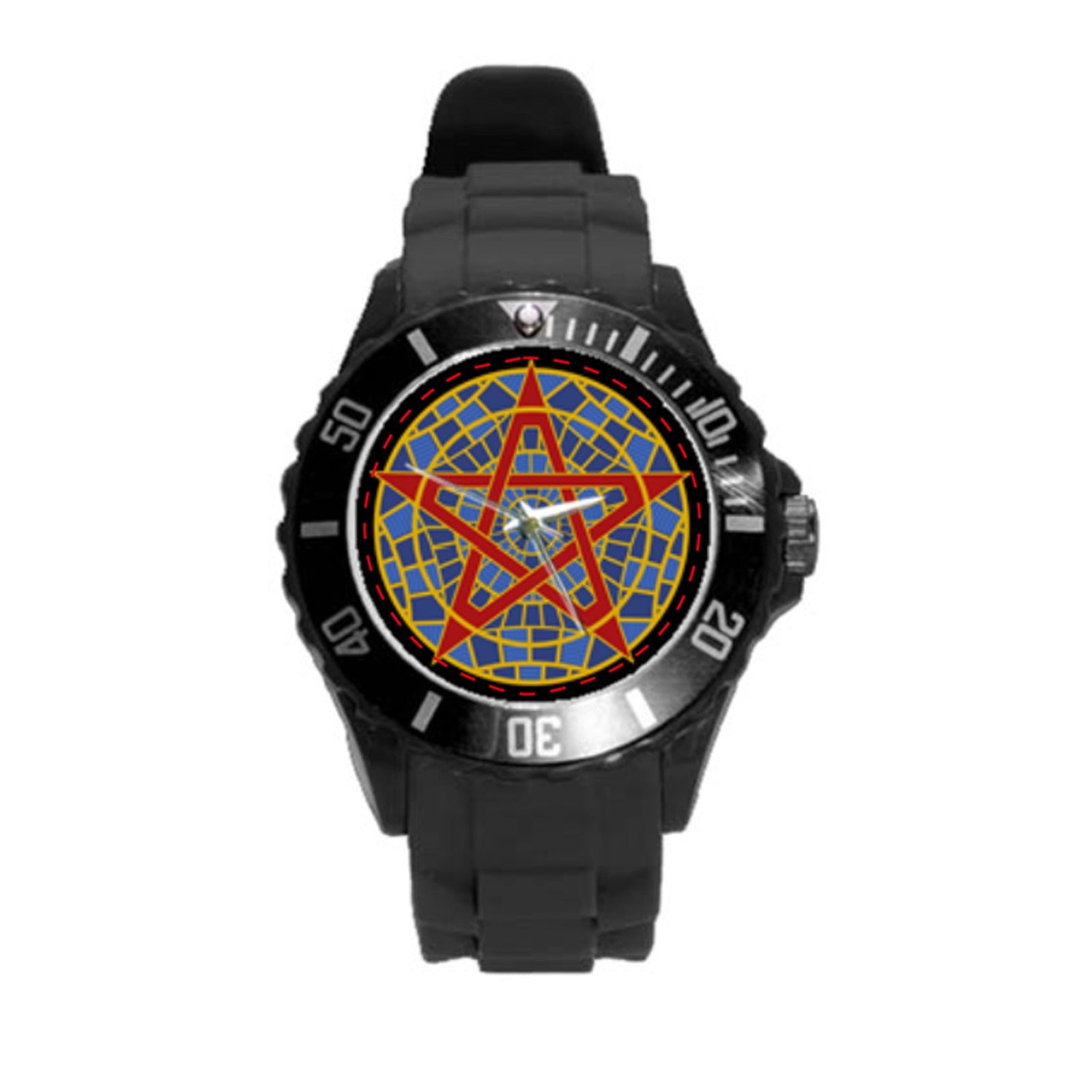 Carpetgram Round Plastic Sport Watch (L) PROTOTYPE 1of1