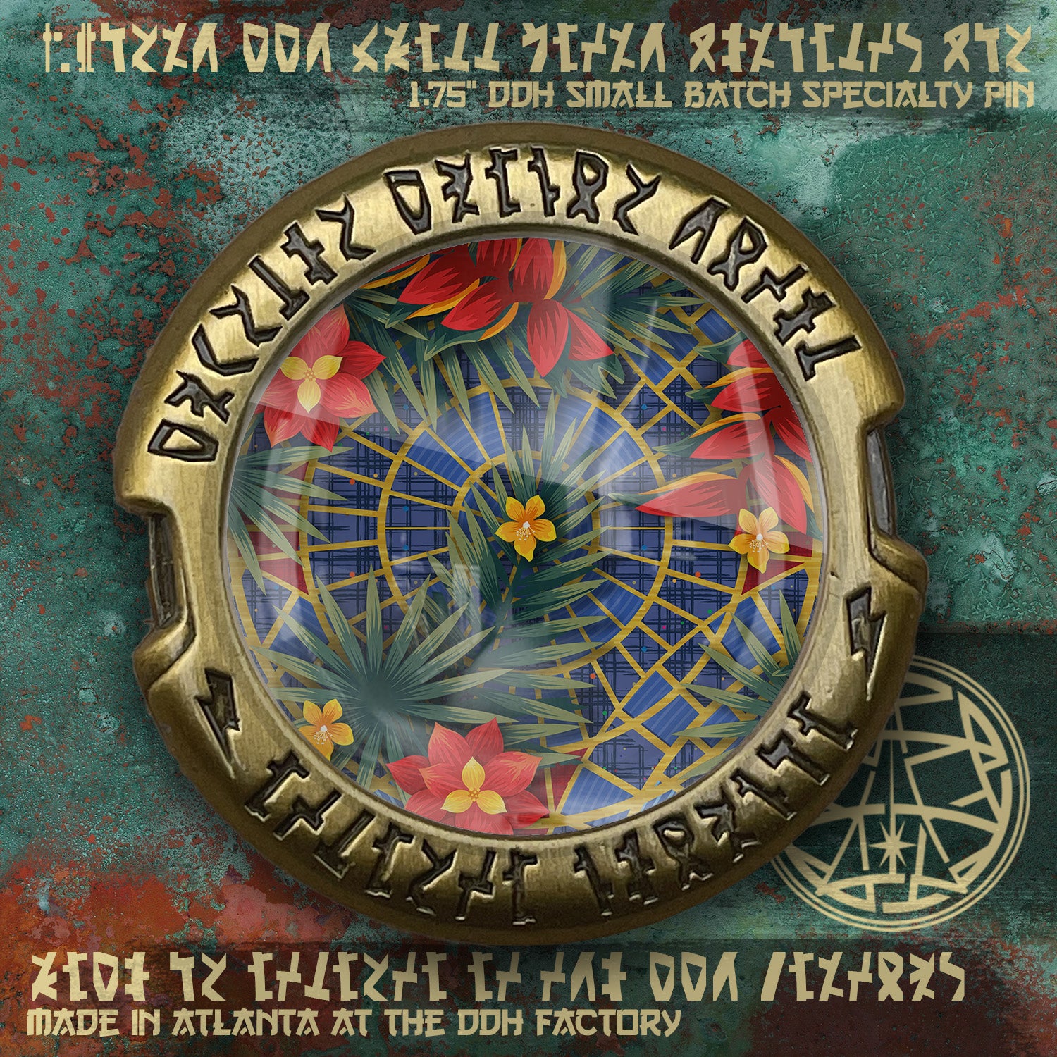 Tiki carpet DDH made Printed Pin