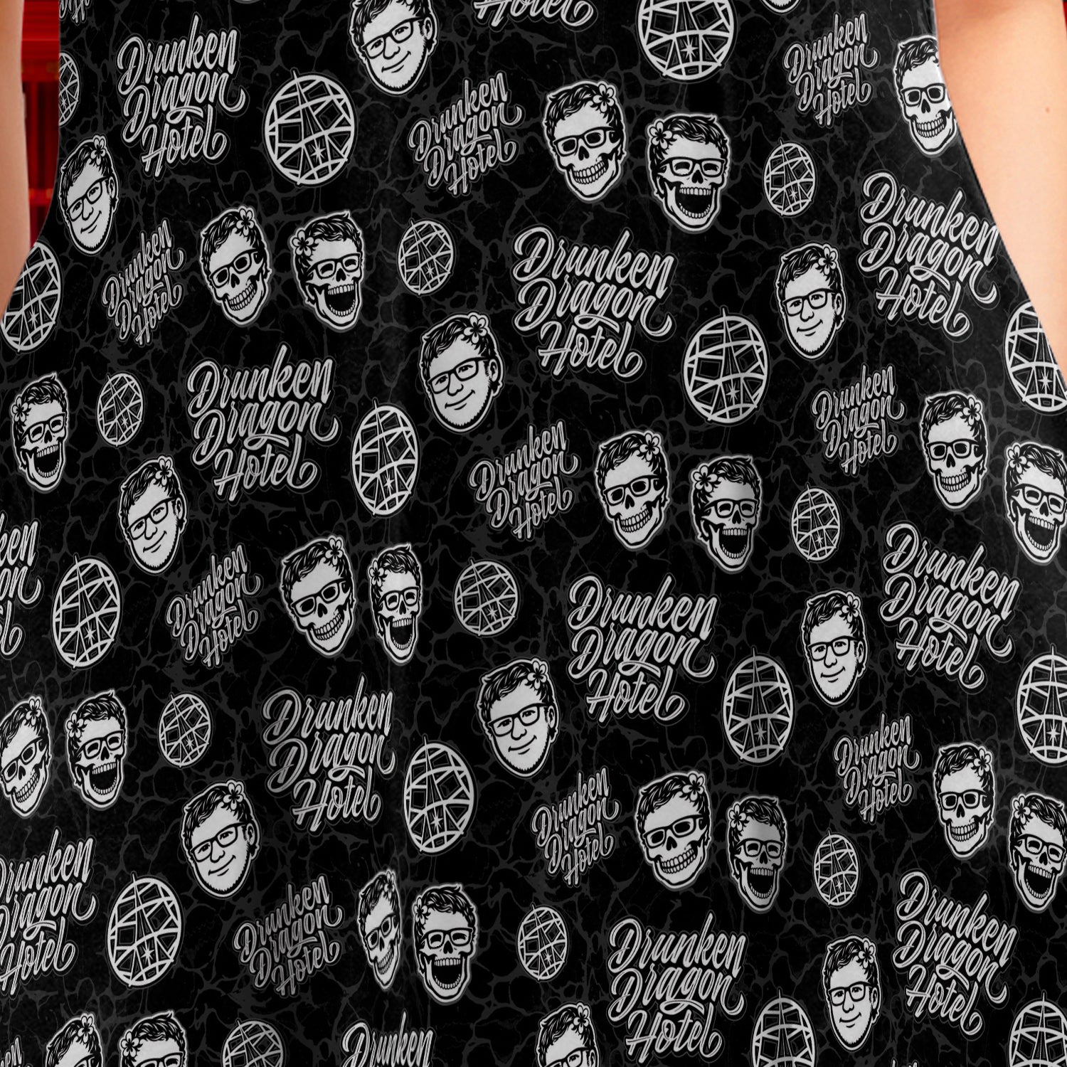DDH Logo Sleeveless Dress w. Pockets Black (ETA 3 weeks)