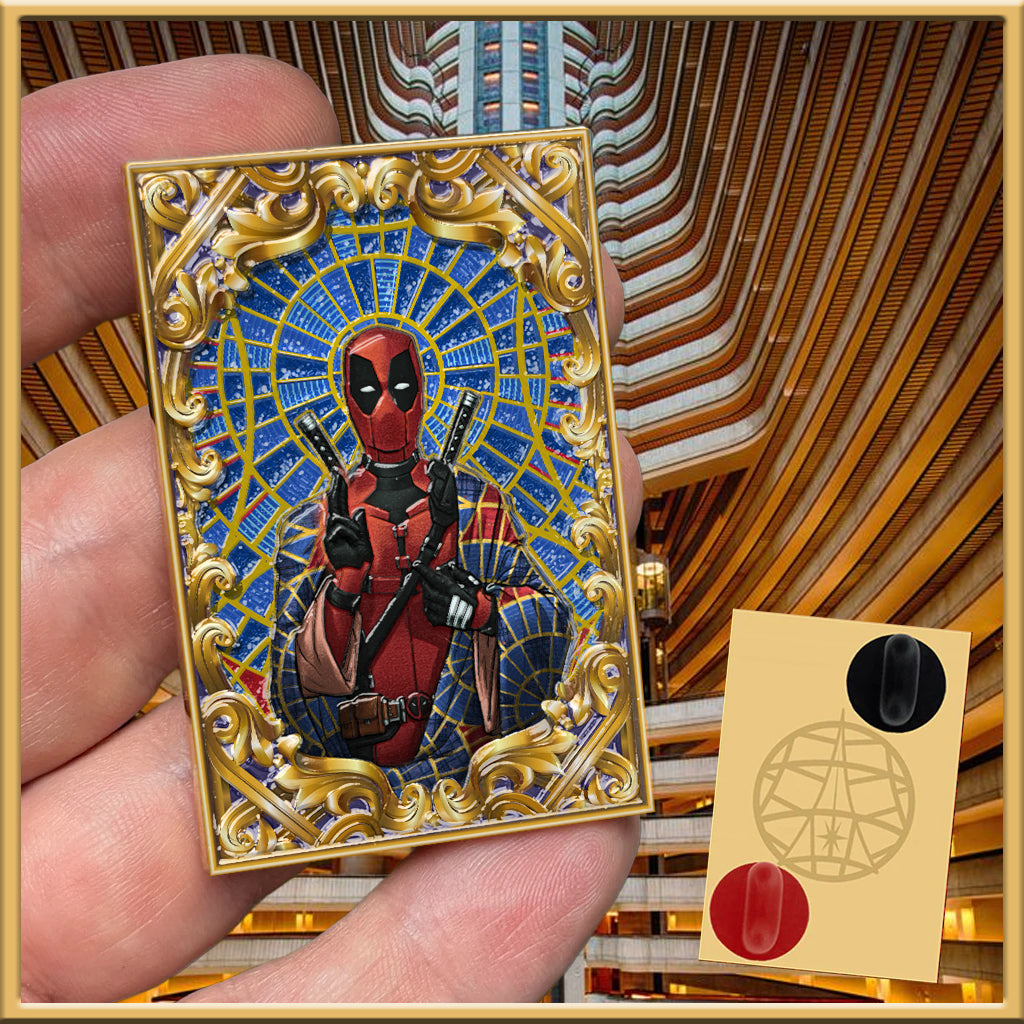 Dead Pool Carpet/Marvel Jesus Enamel Pin 2.3"