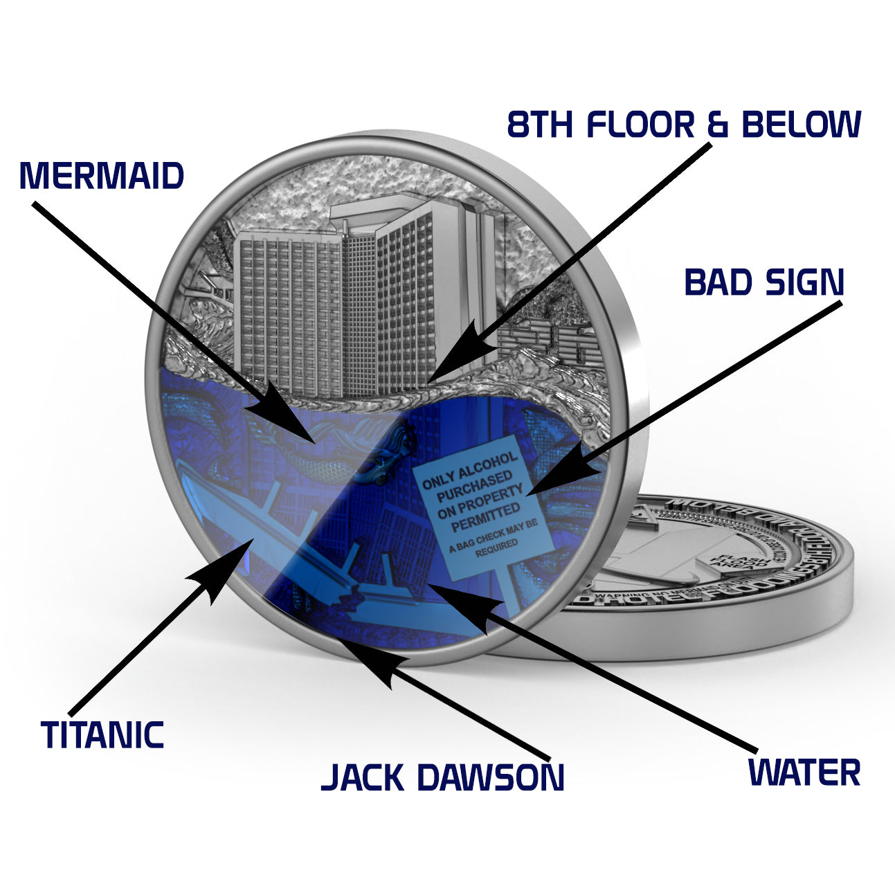 Coin + Tin Can Edition 100 - 8th floor Flooding Blue/Silver