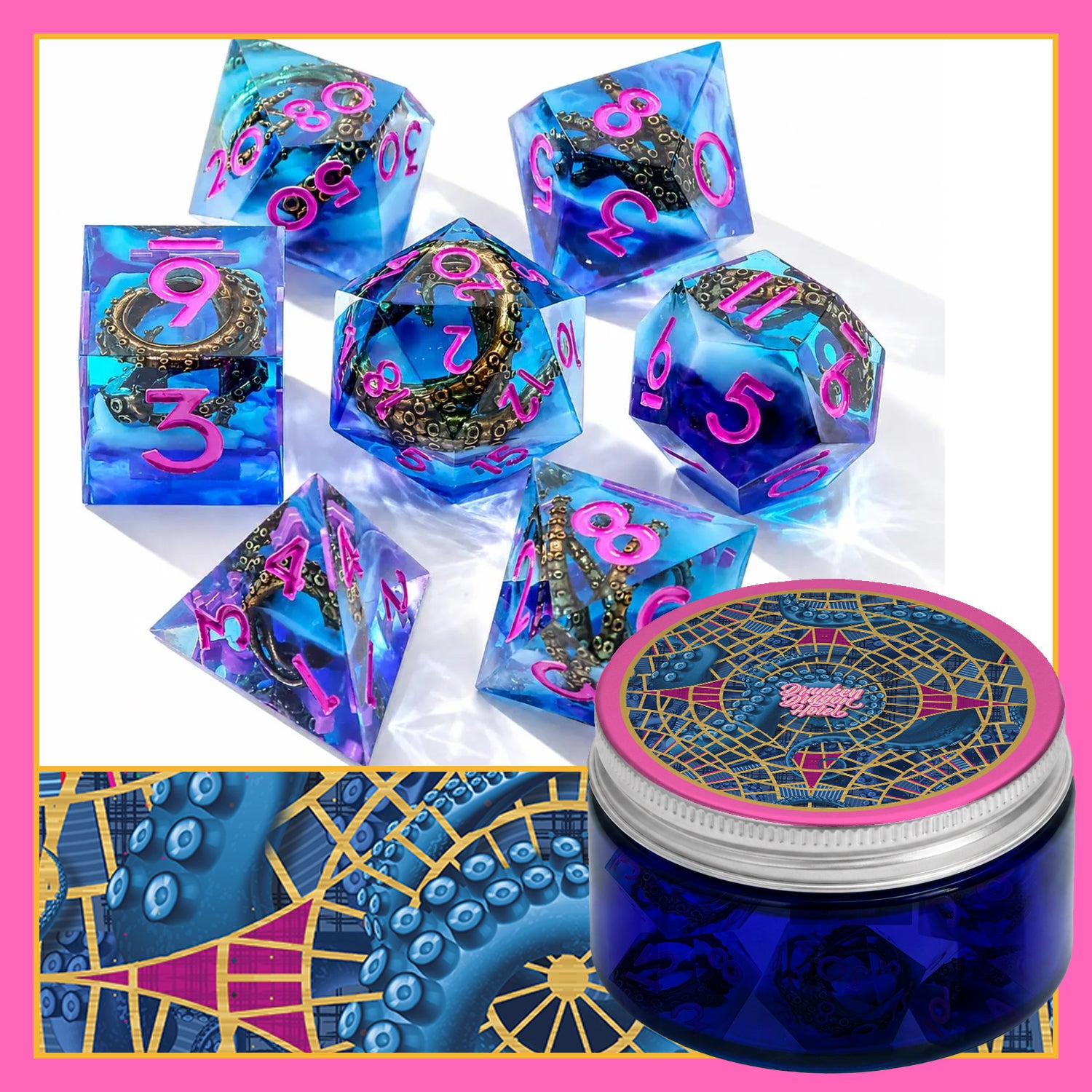 Fresh Cthulhu in Jar 7PCS Set Dice DND